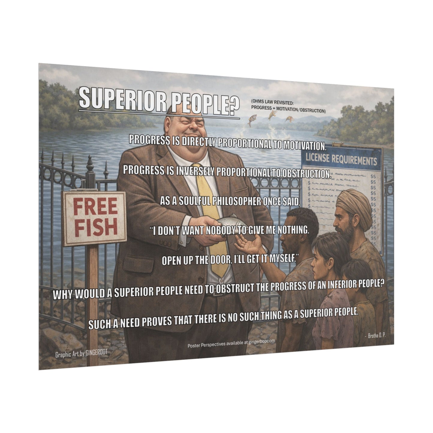 Superior People? — Inspirational Thought Provoking Wall Art