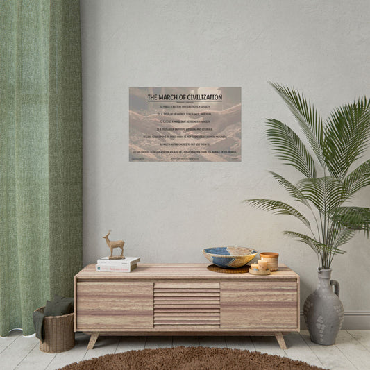 The March of Civilization — Inspirational Thought Provoking Wall Art