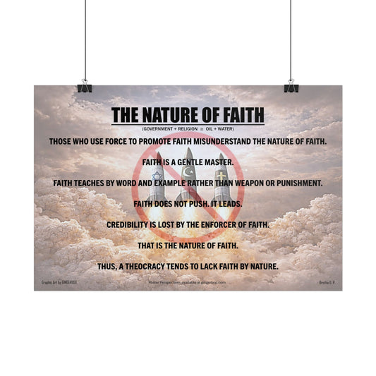 The Nature of Faith — Inspirational Thought Provoking Wall Art